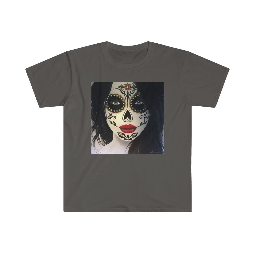 Dia de los Muertos, sugar skull - Men's Fitted Short Sleeve Tee
