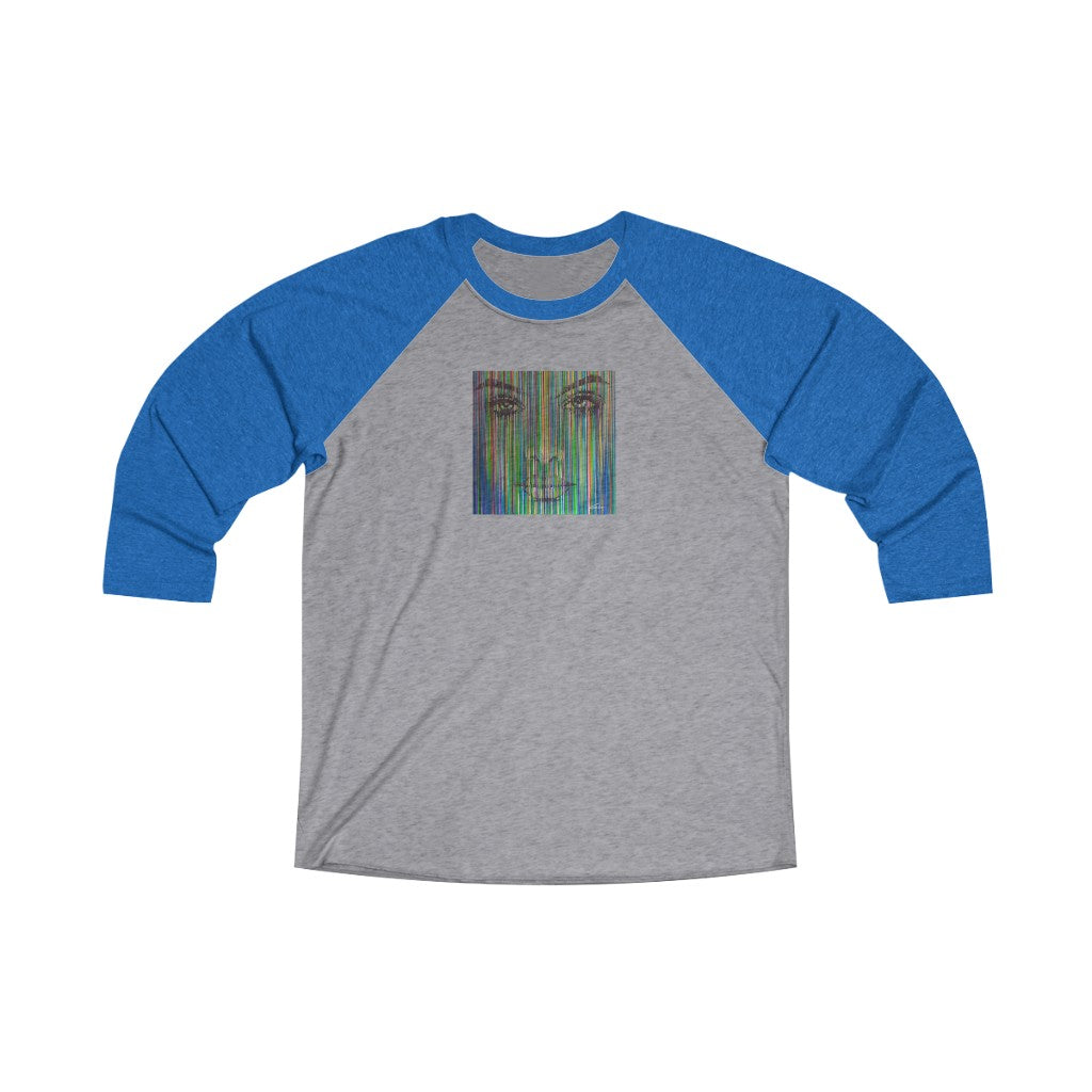Parallel Lives - Green Unisex Tri-Blend 3/4 Raglan Tee
