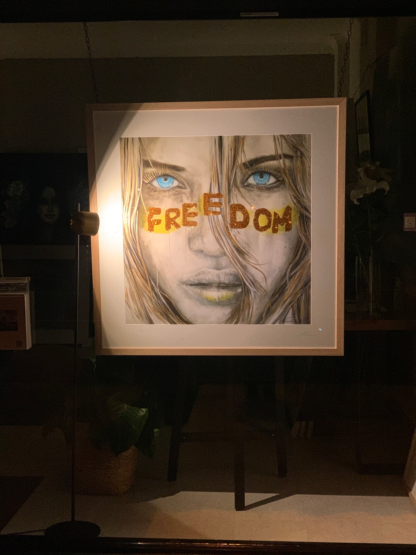 Freedom - Lucky Country Deluxe Handworked Art - SOLD