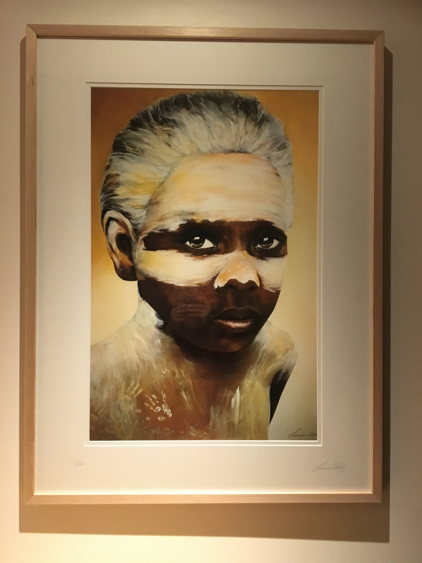 Ochre Boy - Aboriginal boy artwork. Limited Edition
