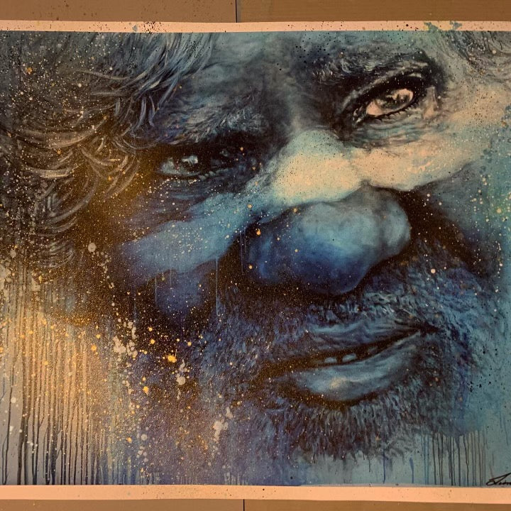 Blue Wisdom / Gold Dust Deluxe - Sold. Enquire to get a custom work.