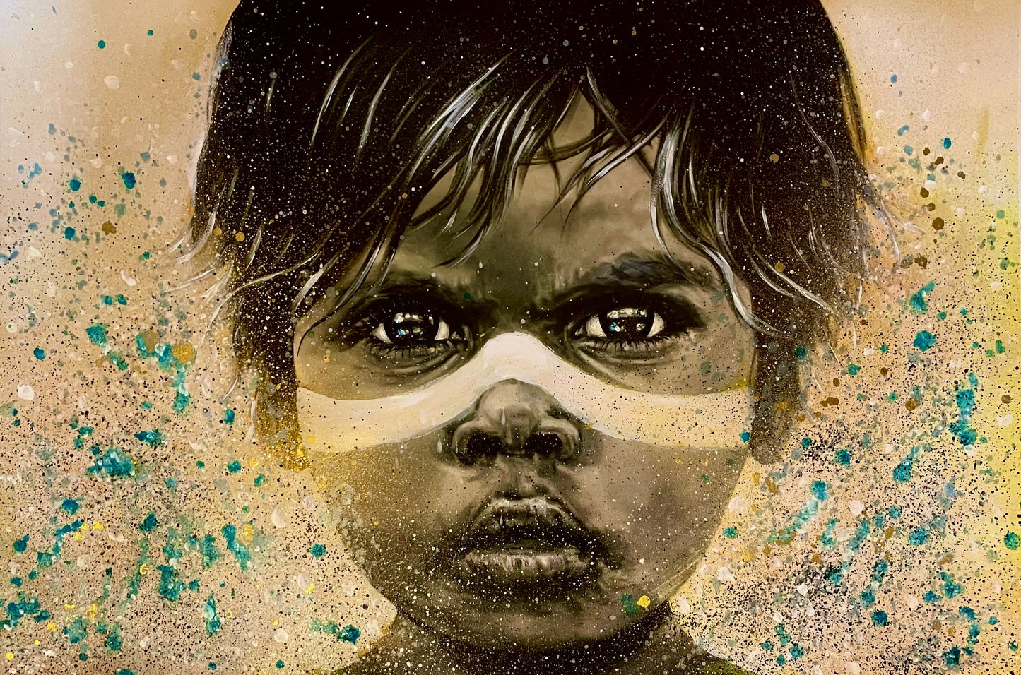 Dreamtime Boy / Rain - Deluxe/sold. Enquire to get a custom work.