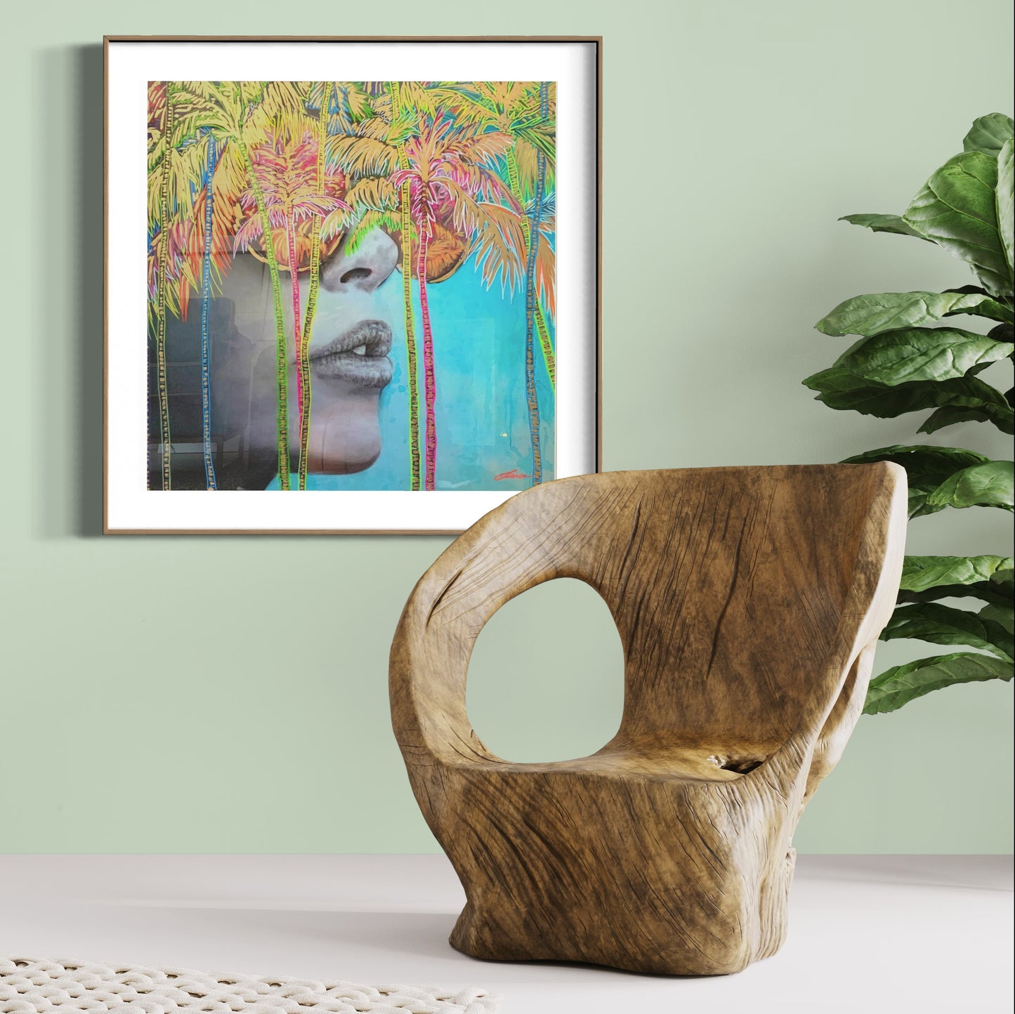 Miami, Gold Deluxe - SOLD. Enquire to get a custom work.