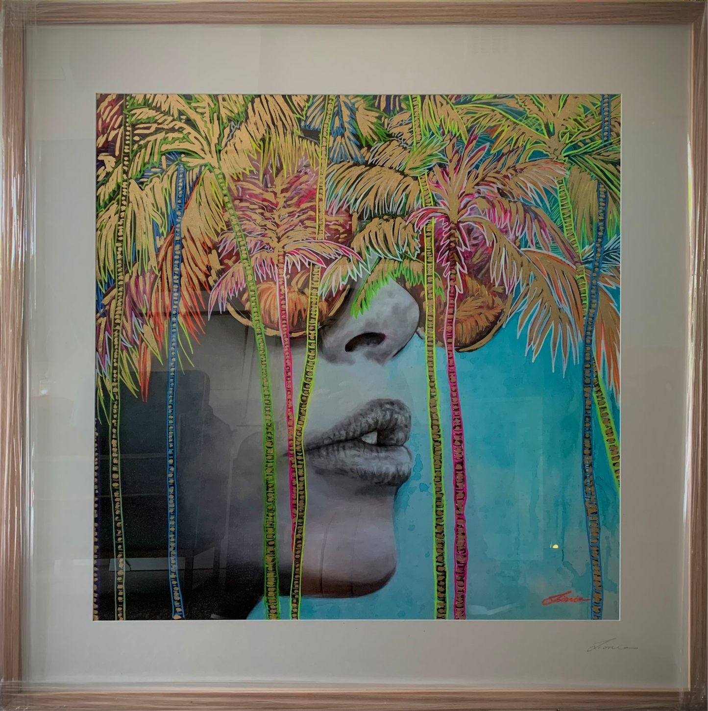 Miami, Gold Deluxe - SOLD. Enquire to get a custom work.