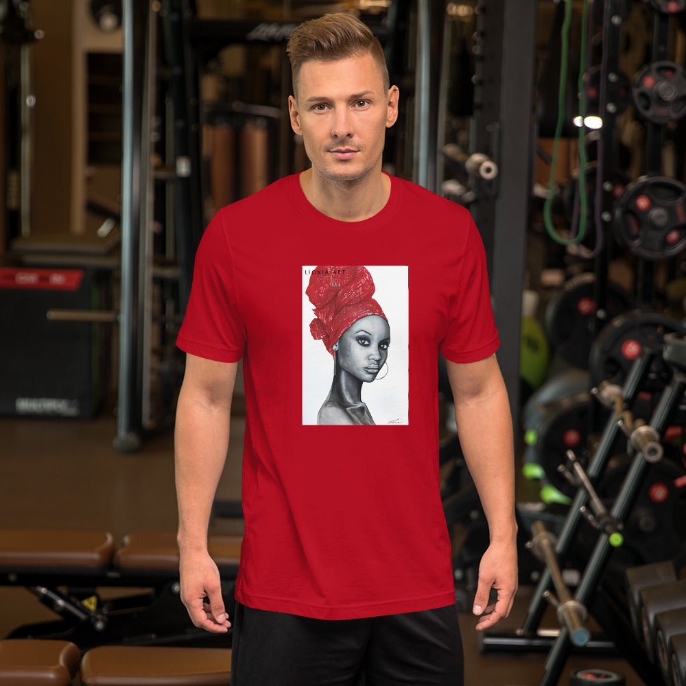 African Pride red art by Lionia Short-Sleeve Unisex T-Shirt