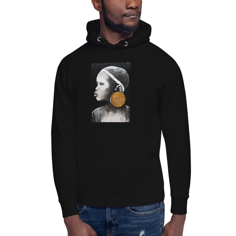 African Gold - Original Art by Lionia Hoodie