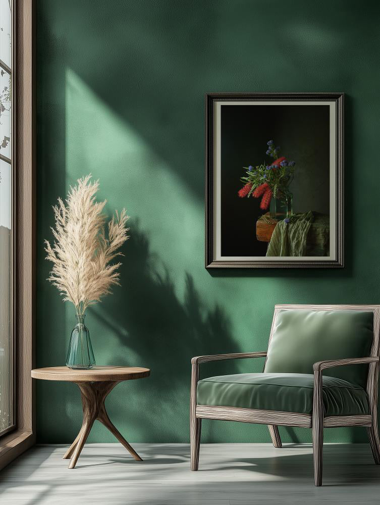 Still Life with a Bottlebrush - by Irina Denisova