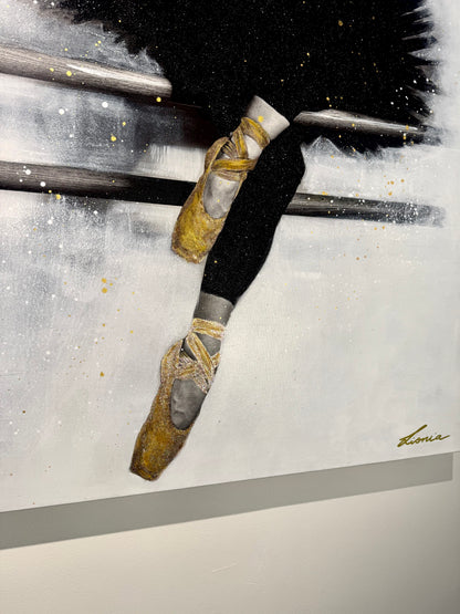Ballet Class / Sitting ballerinas - by Laurence and Lionia