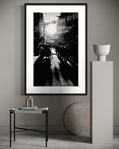 Between the traﬃc / London China town - by Laurence Pang