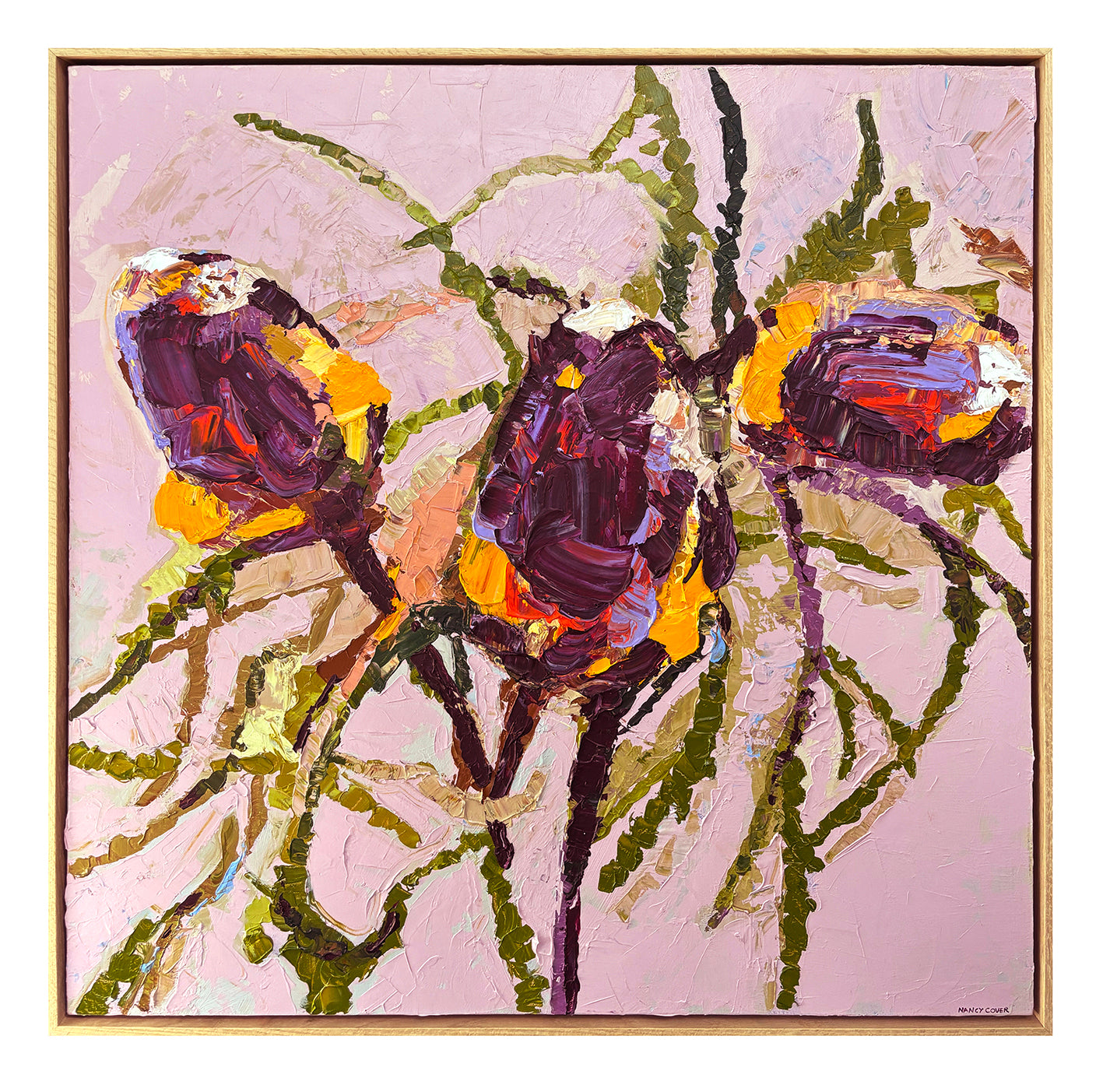 Burgandy Banksia's - by Nancy Cover