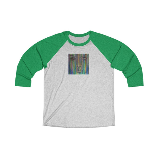 Parallel Lives - Green  Unisex Tri-Blend 3/4 Raglan Tee