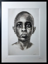 Just a Boy - African boy portrait. Limited Edition giclee' art print - available framed and unframed