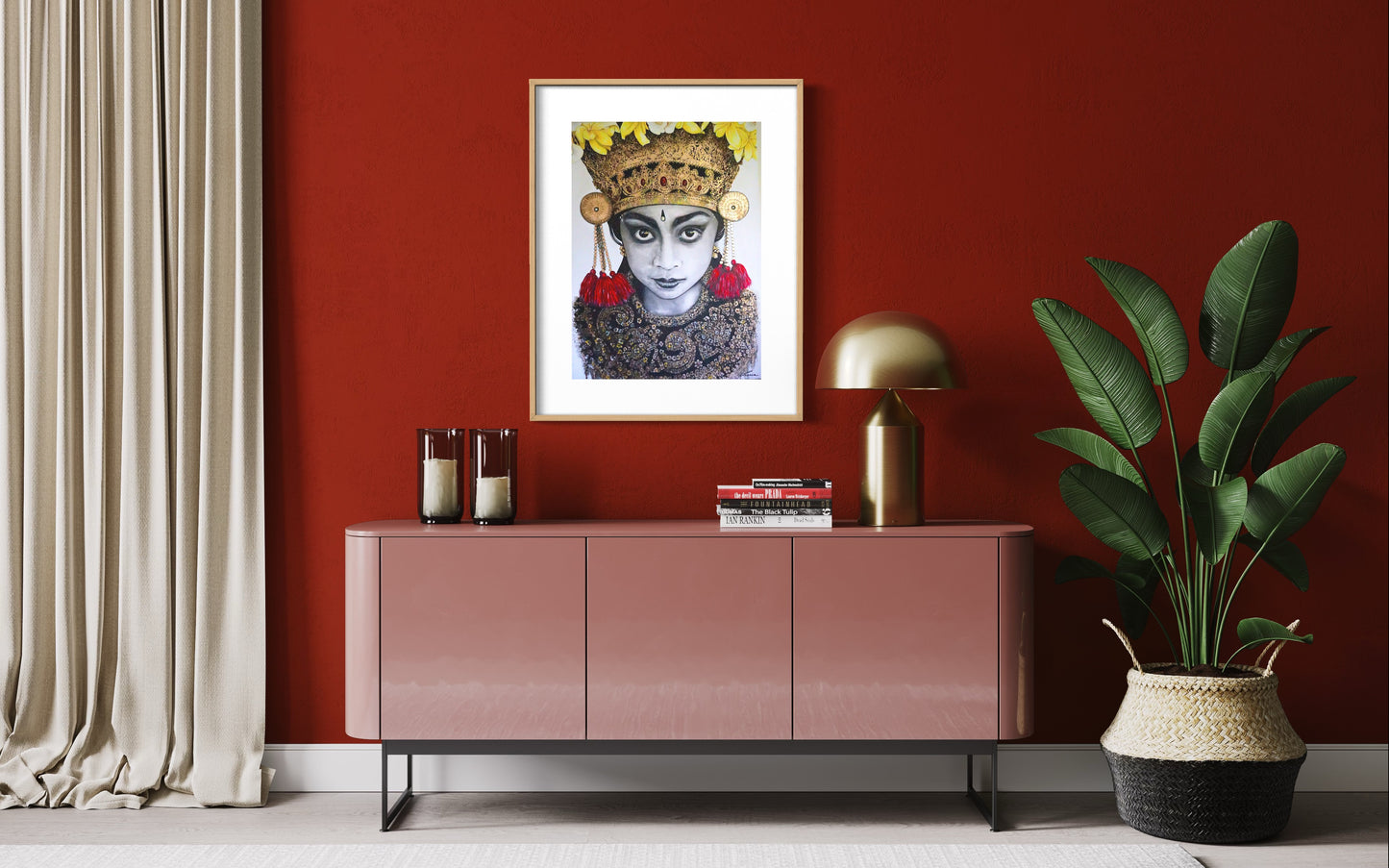 Bali Gold - Portrait with gold highlights. Limited Edition