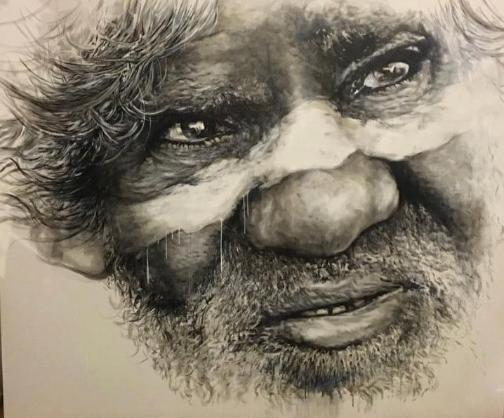 Elder - Aboriginal elder Art portrait. Limited Ed Print