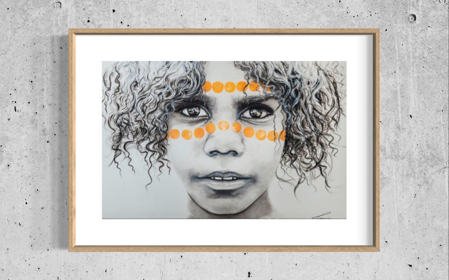 Alkira - Australian Aboriginal child portrait. Limited Edition