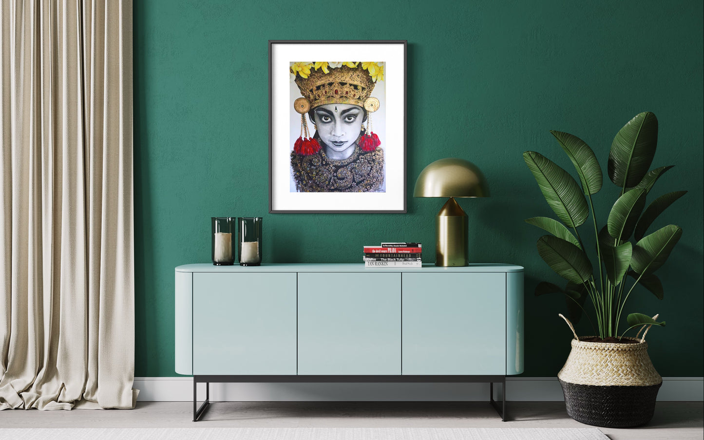 Bali Gold - Portrait with gold highlights. Limited Edition