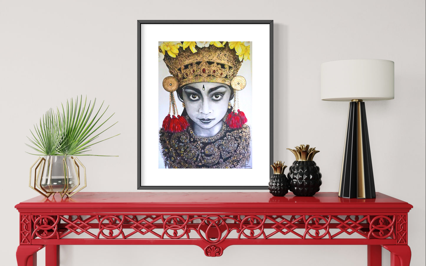 Bali Gold - Portrait with gold highlights. Limited Edition