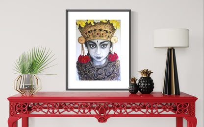 Bali Gold - Portrait with gold highlights. Limited Edition