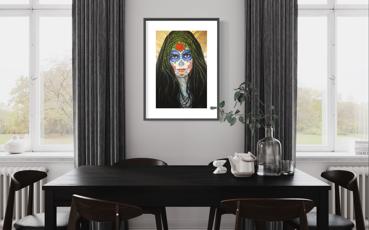 Alma - Mexican day of the dead portrait art. Limited Edition