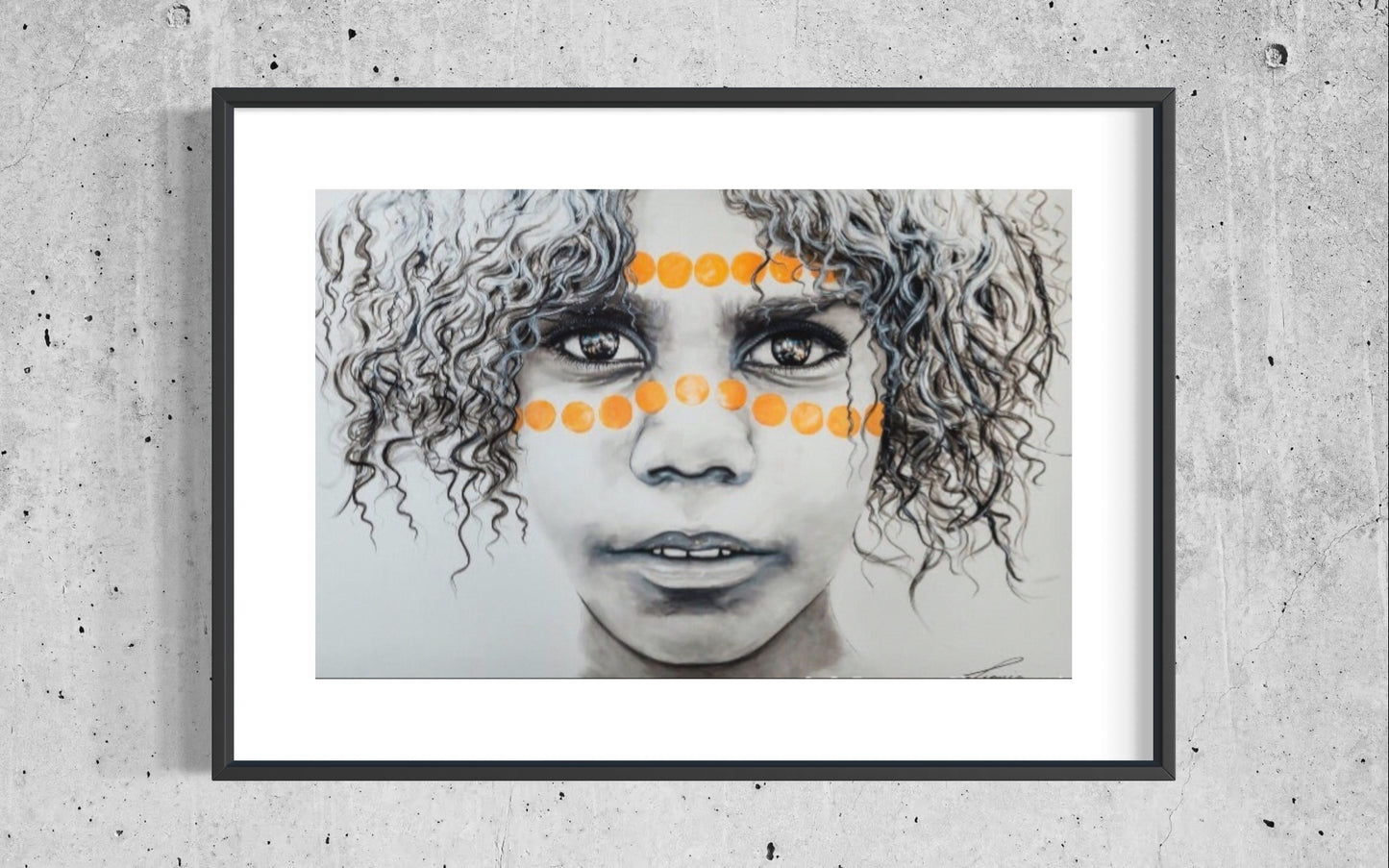 Alkira - Australian Aboriginal child portrait. Limited Edition