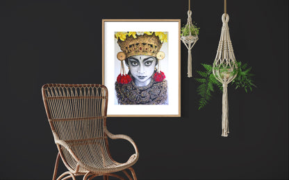 Bali Gold - Portrait with gold highlights. Limited Edition