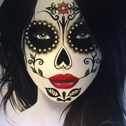 Para Sempre - Portrait of woman / Dia de Los Muertos. Ltd Ed Print