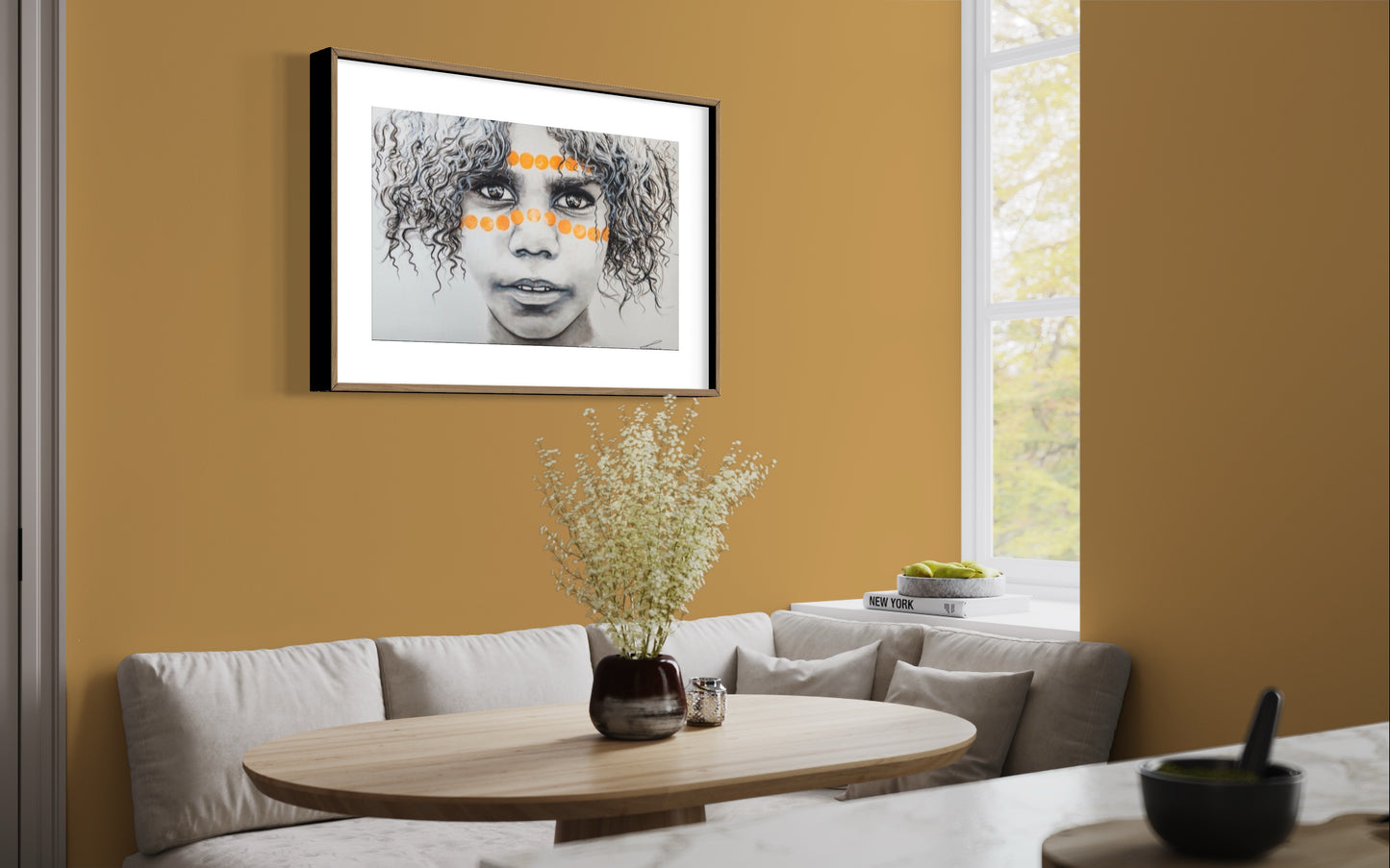 Alkira - Australian Aboriginal child portrait. Limited Edition