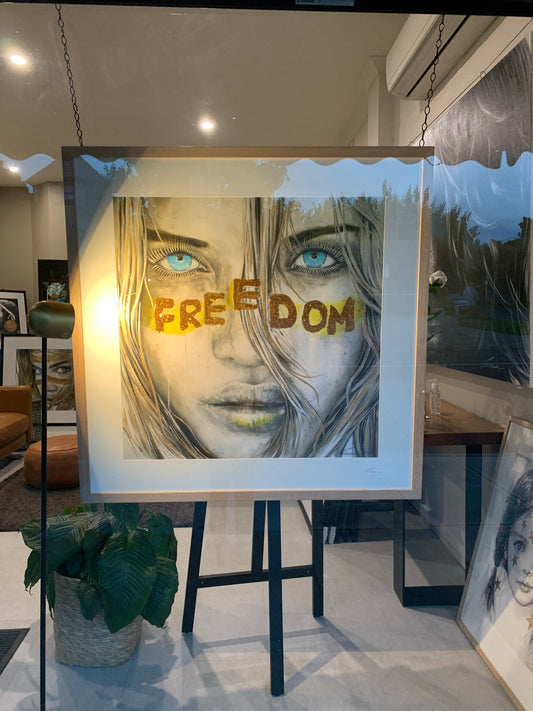 Freedom - Lucky Country Deluxe Handworked Art - SOLD