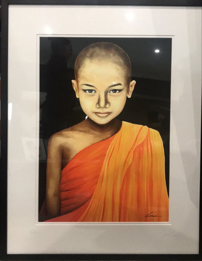 Enlightened Child - portrait of Buddhist boy. Limited Edition