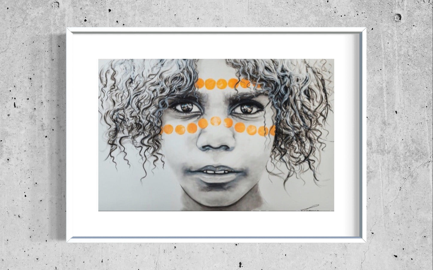 Alkira - Australian Aboriginal child portrait. Limited Edition