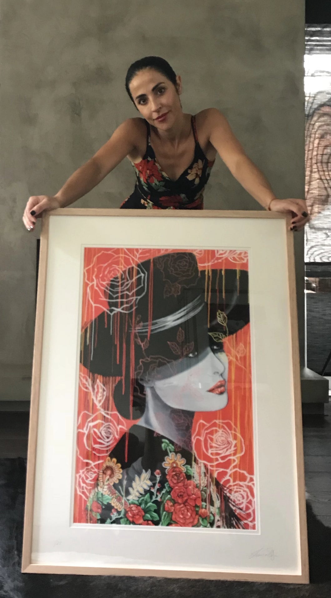 Ole' - Beautiful Spanish woman portrait. Limited Edition Print - framed or unframed