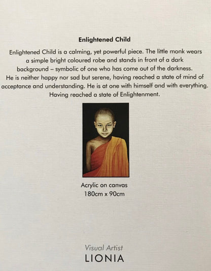 Enlightened Child - portrait of Buddhist boy. Limited Edition