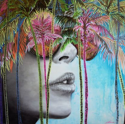 Miami - Portrait of Miami lifestyle girl. Limited Edition