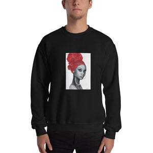 African Pride Red art by Lionia Unisex Sweatshirt