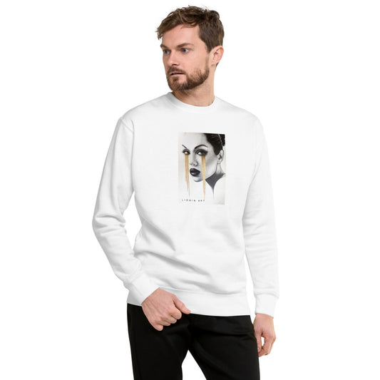 Golden Lessons Original Art by Lionia Unisex Fleece Pullover