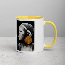African Gold Art by Lionia Mug with inside Colour