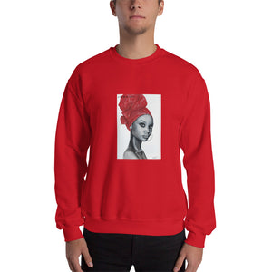 African Pride Red art by Lionia Unisex Sweatshirt