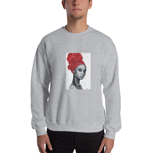 African Pride Red art by Lionia Unisex Sweatshirt